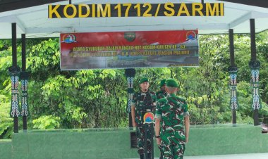 Peringati HUT Kodam XVII/Cenderawasih ke-63 dan HUT Kodim 1712/Sarmi ke-18, Kodim Sarmi Gelar Tasyakuran